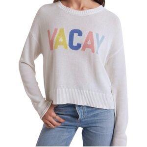 NWT Z Supply Sienna Vacay Sweater size Large in White